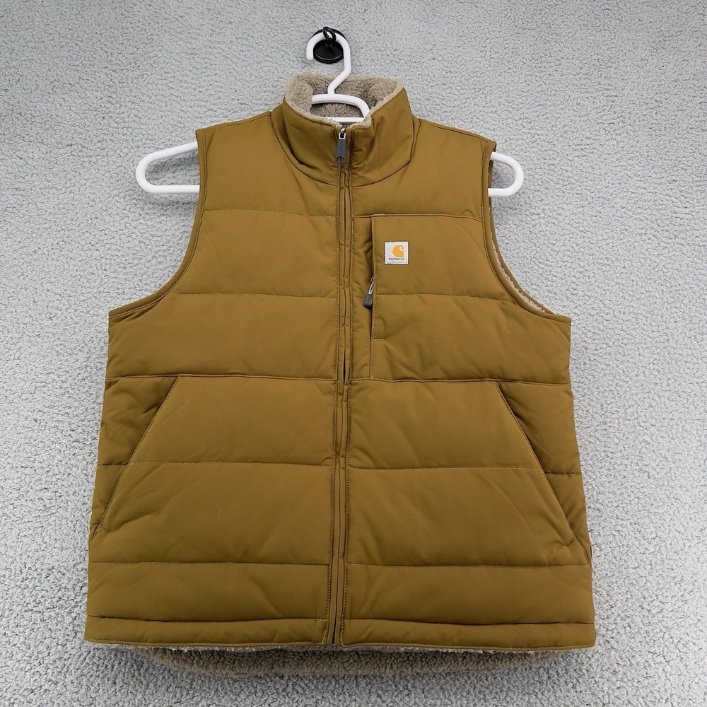 Carhartt Montana Puffer Vest Insulated Reversible Brown Womens Large